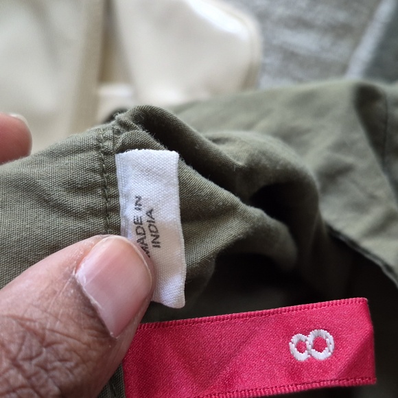 H&M Army Green Cotton Skirt 8 - Picture 3 of 7